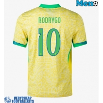 Brazil Rodrygo Goes #10 Replica Home Shirt Copa America 2024 Short Sleeve